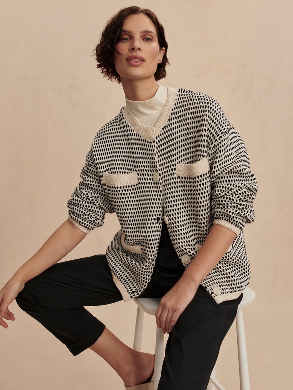 NWT Varley Tidewell Textured Cardigan Sweater Size XL NEW